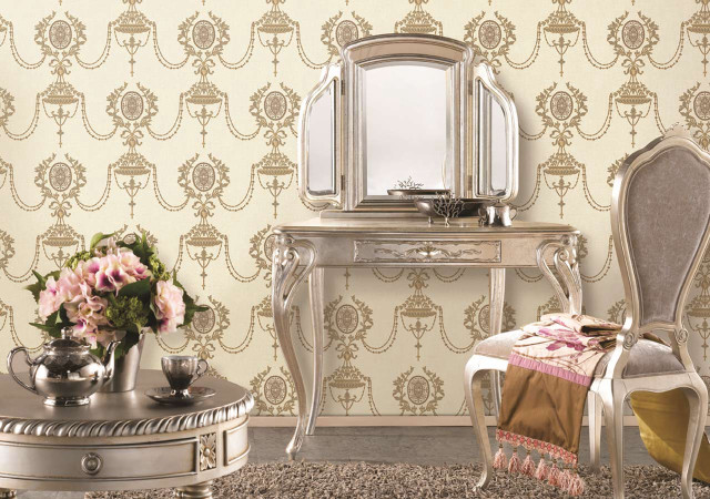 Mirror table vase flowers chair free wallpaper for desktop - medium preview image
