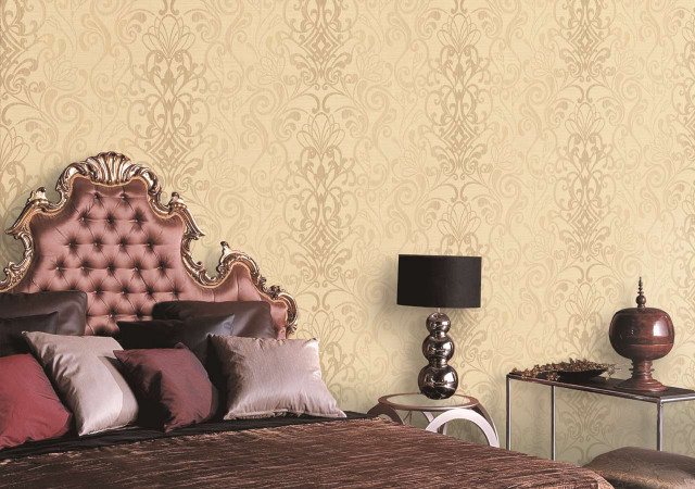 Bed fancy headboard pillows bedroom free wallpaper for desktop - medium preview image