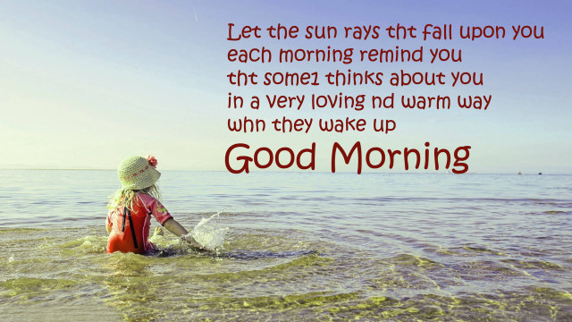 Woman sitting water good morning free wallpaper for desktop - medium preview image