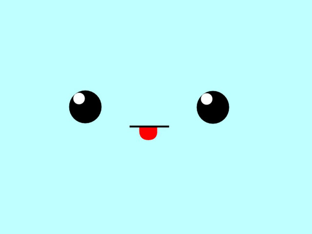 Blue face cute pixel moon free wallpaper for desktop - medium preview image