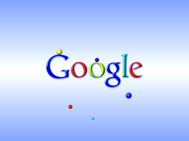 Google logo blue background colorful free wallpaper for desktop - medium preview image