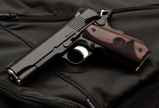 Gun luggage black background belt free wallpaper for desktop - medium preview image