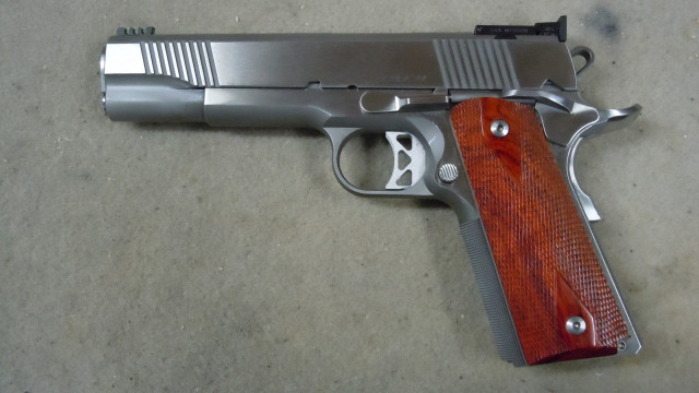 Gun wooden barrel concrete metal free wallpaper for desktop - medium preview image