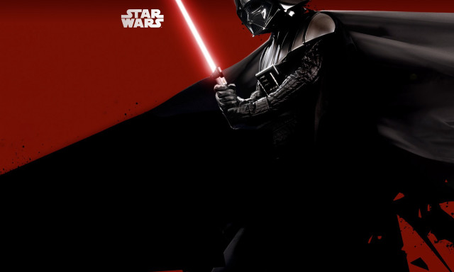 Darth vader poster red black free wallpaper for desktop - medium preview image