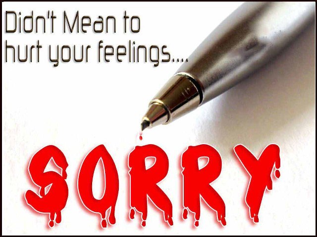 Pen writing sorry paper red free wallpaper for desktop - medium preview image