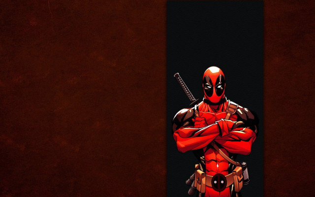 Deadpool doorway sword knife stand free wallpaper for desktop - medium preview image