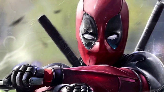 Deadpool baseball bat red mask free wallpaper for desktop - medium preview image