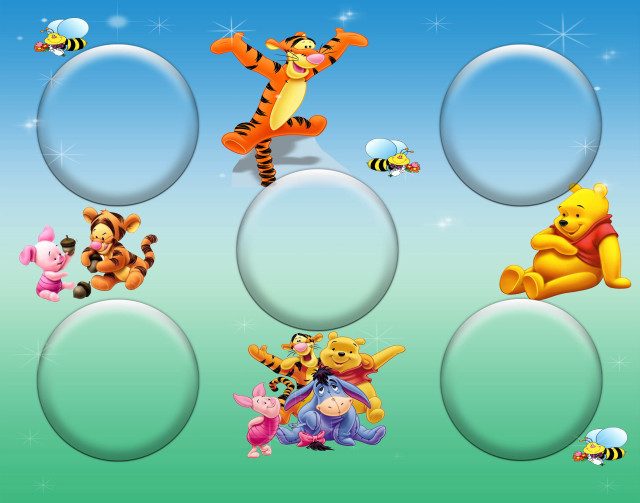 Winnie the pooh friends flying free wallpaper for desktop - medium preview image