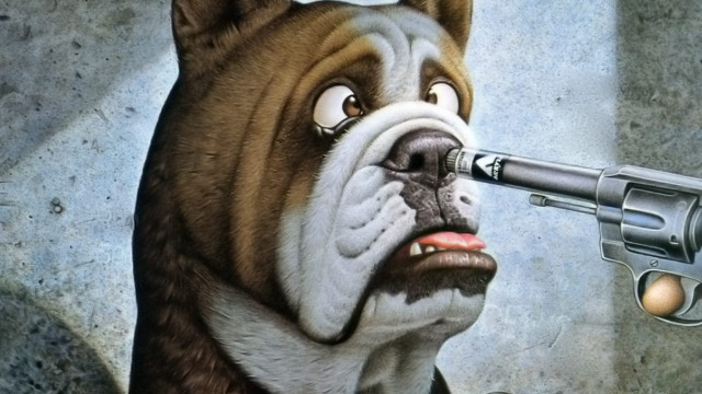 Dog gun mouth gun mouth free wallpaper for desktop - medium preview image