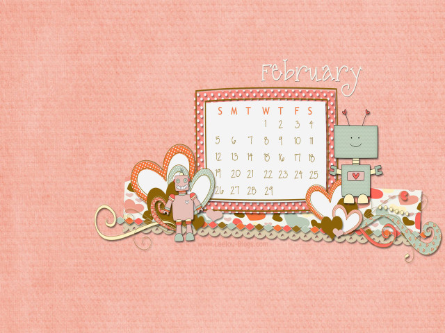 Pink wall calendar teddy bear free wallpaper for desktop - medium preview image