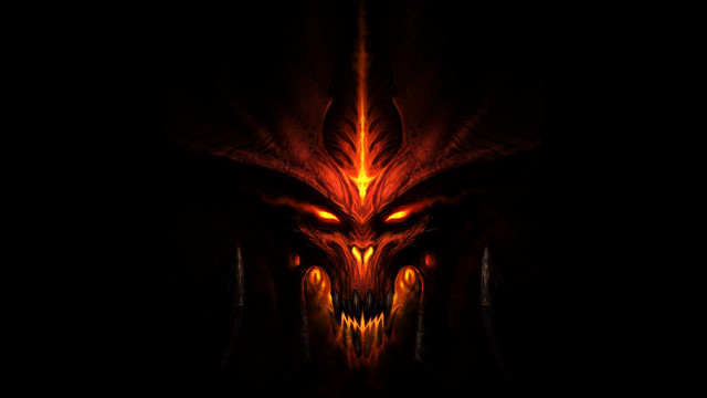 Demonic face glowing eyes dark free wallpaper for desktop - medium preview image