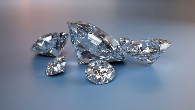 Diamonds blue surface reflection group free wallpaper for desktop - medium preview image