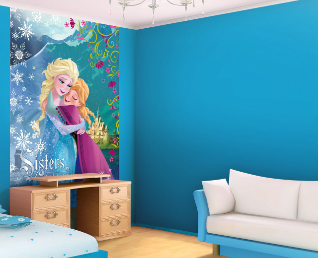 Blue bedroom white couch princess free wallpaper for desktop - medium preview image