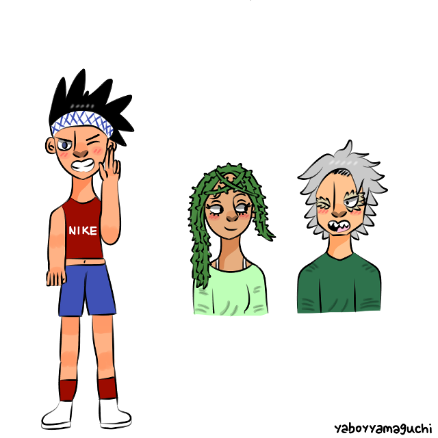 Cartoon man woman hair styles free wallpaper for tablet - medium preview image