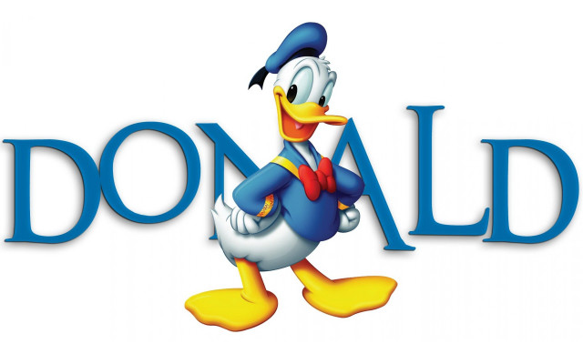 Cartoon donald duck bow tie free wallpaper for desktop - medium preview image