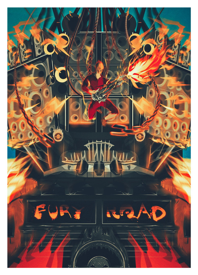 Woman machine flames man digital free wallpaper for mobile - medium preview image