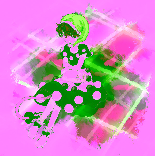 Woman polka dot dress pillow free wallpaper for tablet - medium preview image