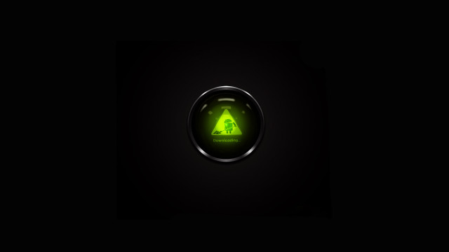 Green light triangle dark room free wallpaper for desktop - medium preview image