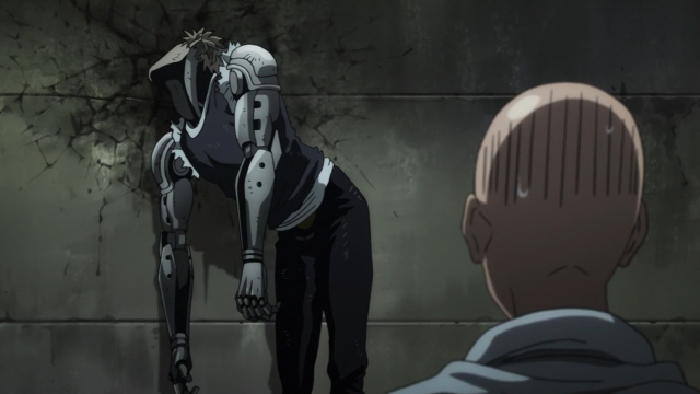 Man suit robot room wall free wallpaper for desktop - medium preview image