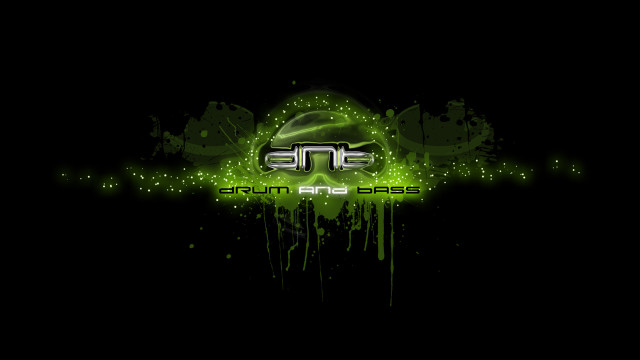 Green black background logo free wallpaper for desktop - medium preview image