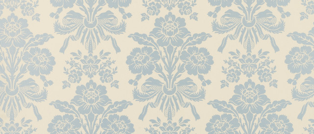 Blue white wallpaper floral design free wallpaper for desktop - medium preview image