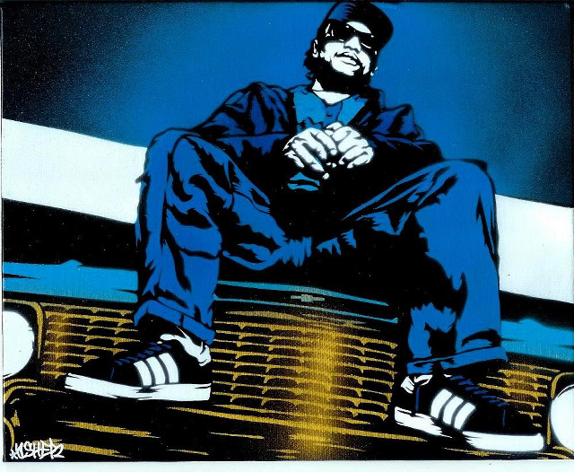 Man sitting car hat sunglasses free wallpaper for desktop - medium preview image