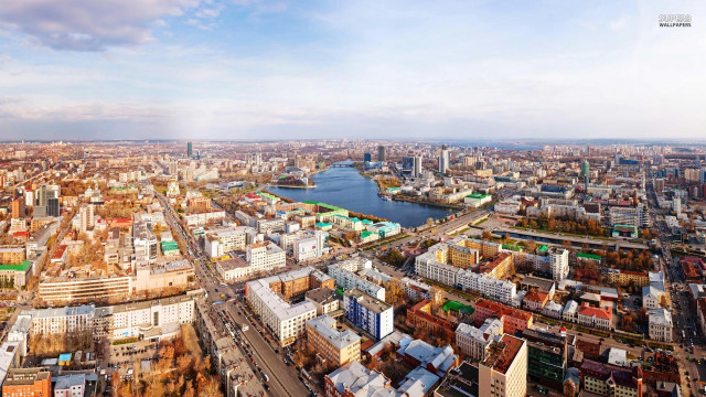 City river bridge crossing middle free wallpaper for desktop - medium preview image