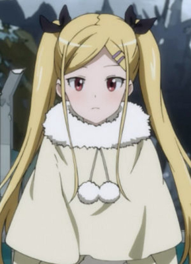 Blonde girl cat ears snowy free wallpaper for mobile - medium preview image