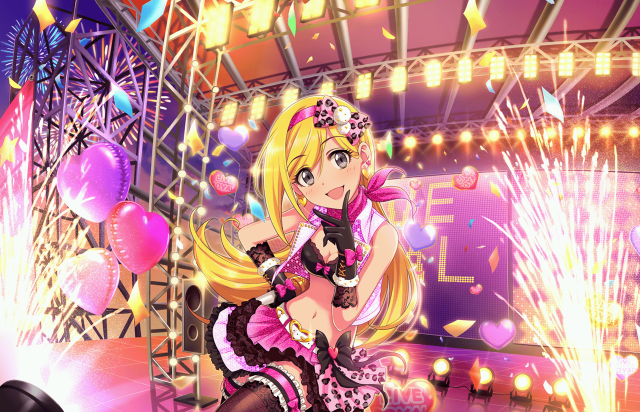 Girl pink dress dancing fireworks free wallpaper for desktop - medium preview image