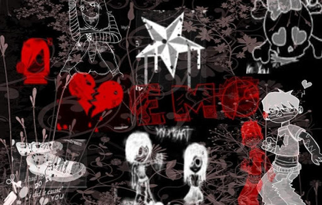 Wall art skeleton bleeding different free wallpaper for desktop - medium preview image