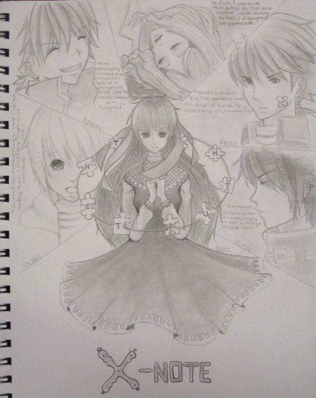 Girl dress hat note drawing free wallpaper for mobile - medium preview image