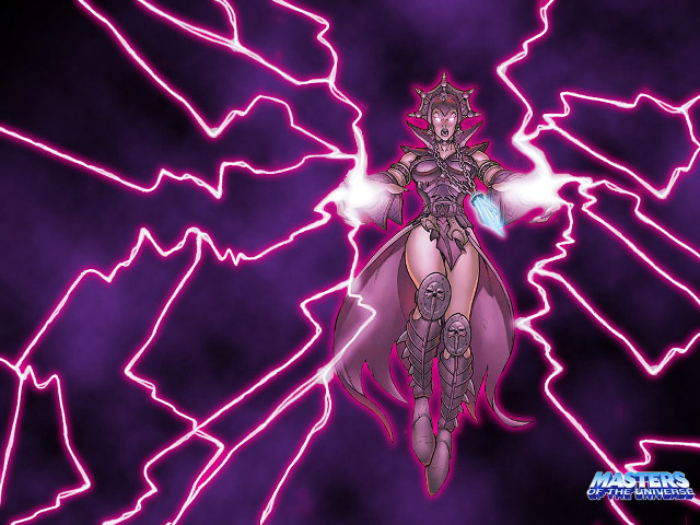 Woman purple outfit lightning streaks free wallpaper for desktop - medium preview image