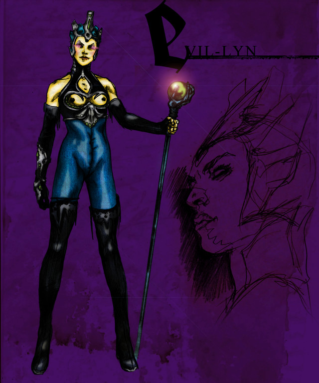 Woman wand ball purple background free wallpaper for mobile - medium preview image