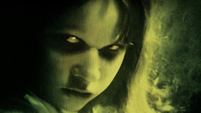 Creepy woman red eyes tie free wallpaper for desktop - medium preview image