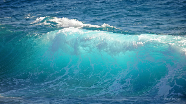Large wave breaking ocean top #3 free wallpaper for desktop - medium preview image