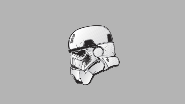Star wars helmet gray background free wallpaper for desktop - medium preview image