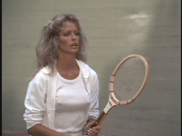 Woman tennis court white shirt free wallpaper for desktop - medium preview image