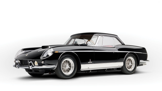 Classic car black white shadow free wallpaper for desktop - medium preview image