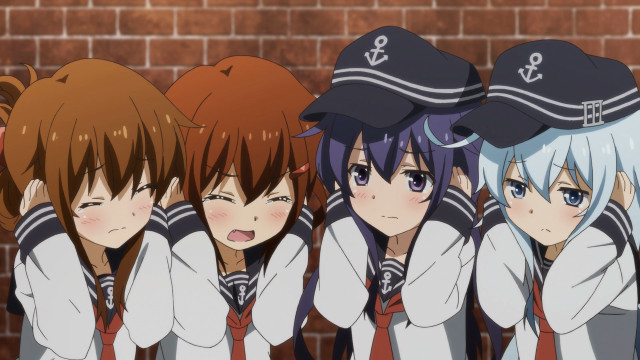 Anime girls hats ponytail sailor free wallpaper for desktop - medium preview image