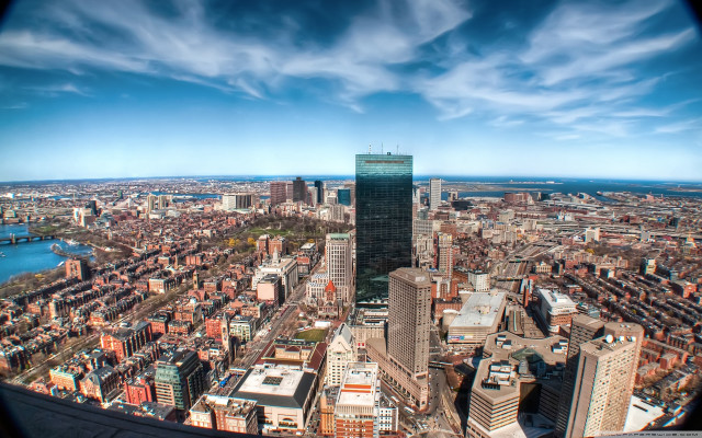 Chicago city high rise view free wallpaper for desktop - medium preview image