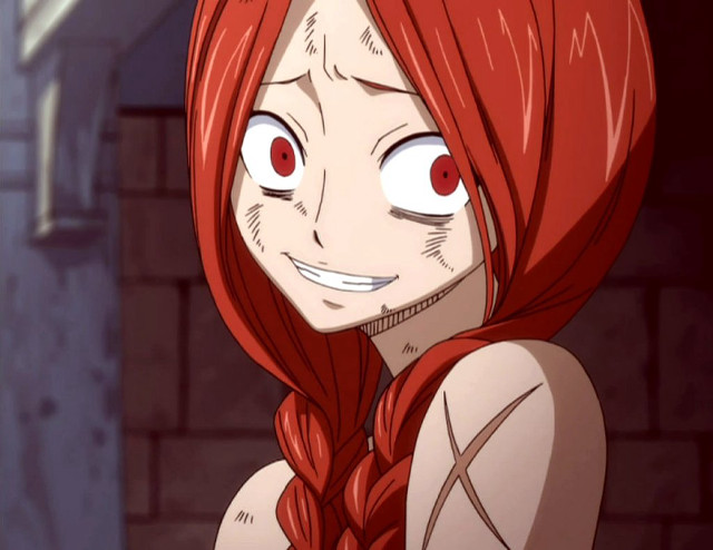 Redhaired yandere portrait brickwall smile free wallpaper for desktop - medium preview image