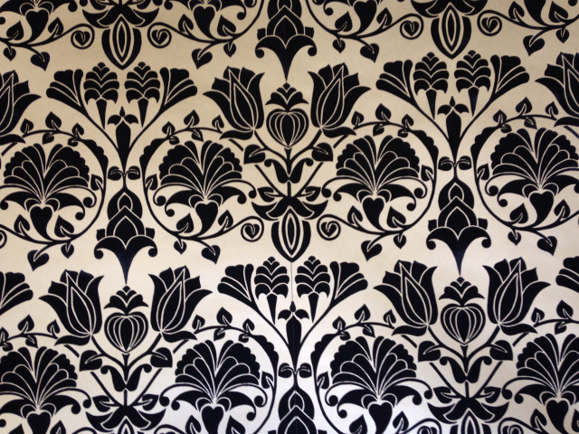 Black white floral wallpaper design #4 free wallpaper for desktop - medium preview image
