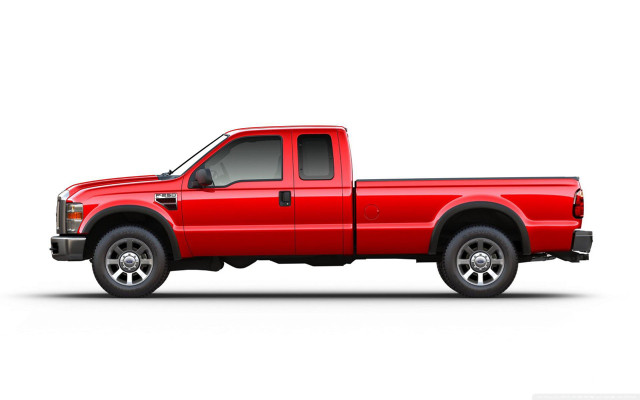 Red truck white background shadow free wallpaper for desktop - medium preview image