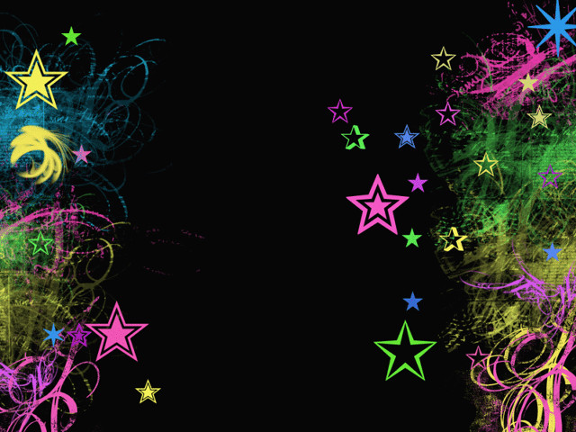 Black background stars swirls crescent free wallpaper for desktop - medium preview image