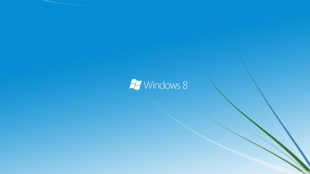 Blue sky white window8 logo free wallpaper for desktop - medium preview image