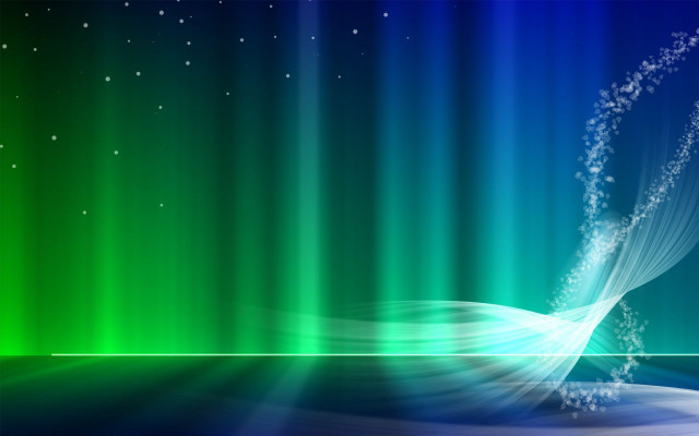 Green blue water wave stars free wallpaper for desktop - medium preview image