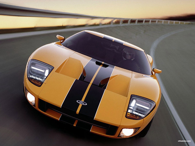 Yellow sports car sunset road free wallpaper for desktop - medium preview image