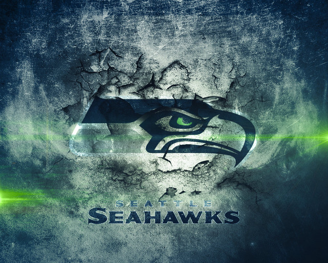 Seattle football logo green light free wallpaper for desktop - medium preview image