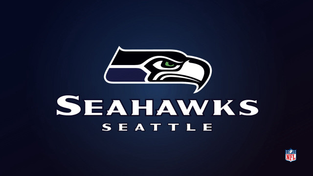 Seattle football team logo dark free wallpaper for desktop - medium preview image