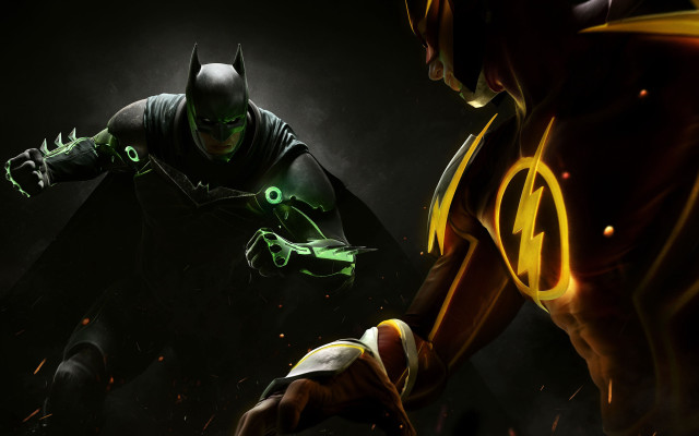 Batman greenlantern fight darkroom blackbackground free wallpaper for desktop - medium preview image